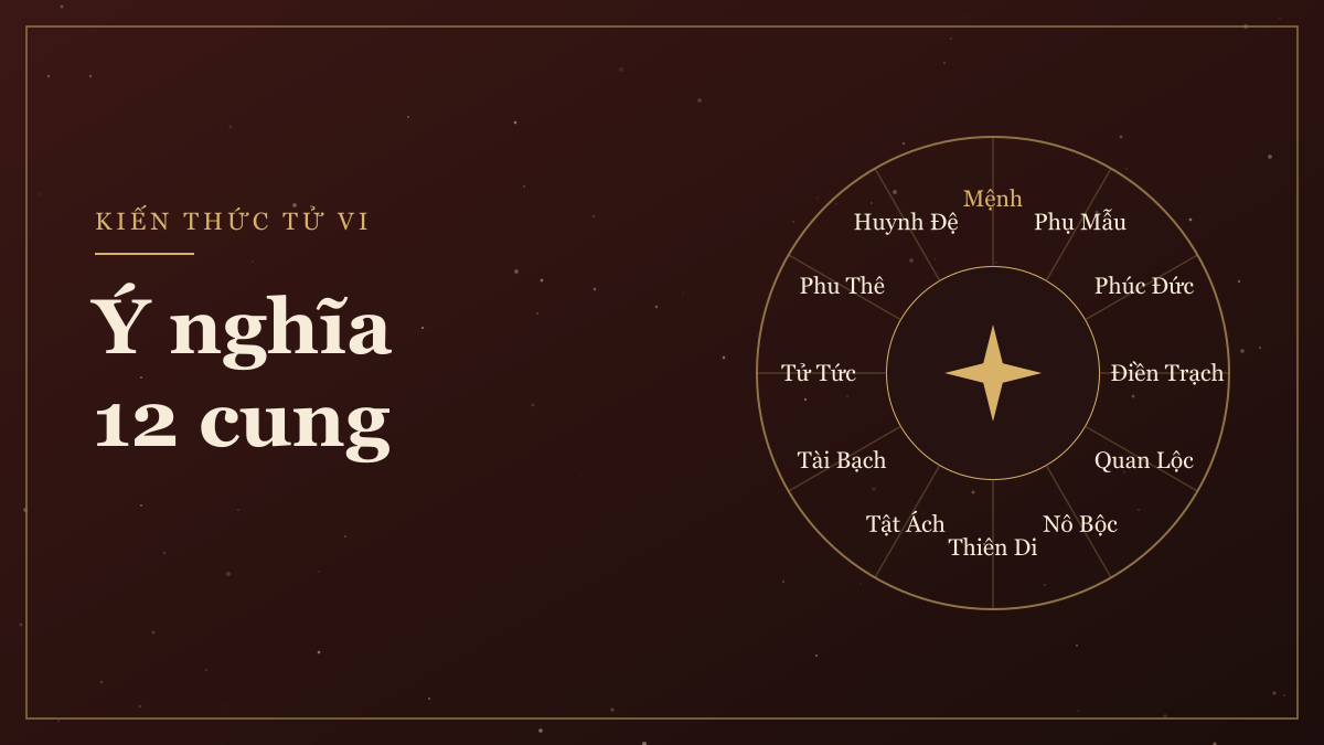 Ý nghĩa 12 cung trong lá số tử vi